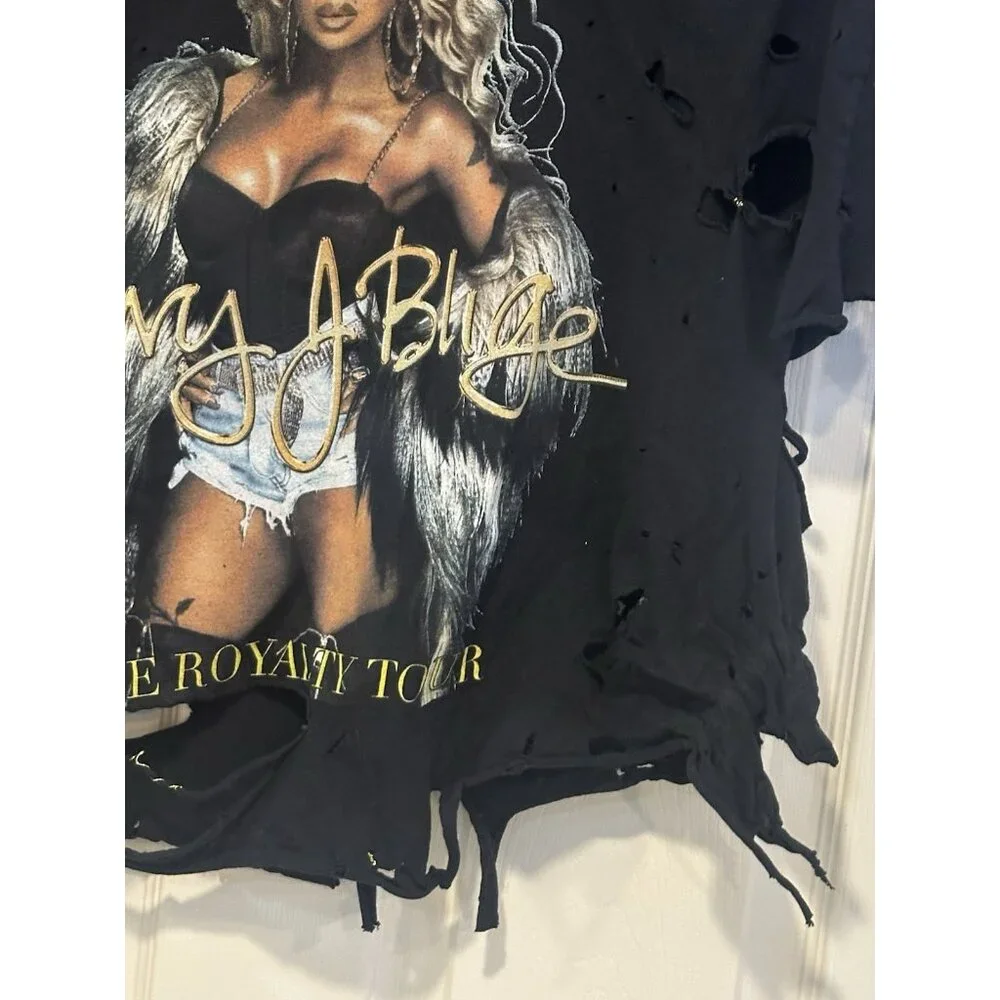 The Royalty Tour Mjb‎ & Nas Custom T Shirt Size XL